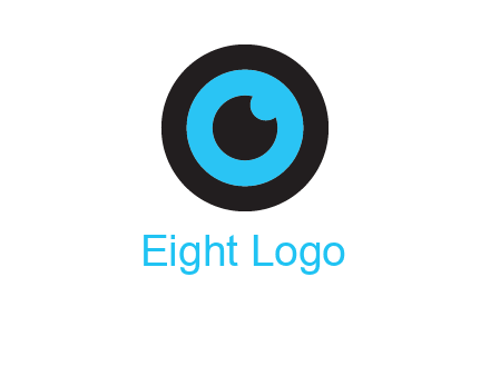a round cartoon eye forming the letter O