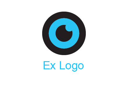 a round cartoon eye forming the letter O
