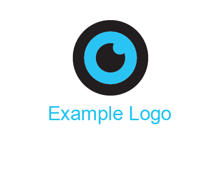 a round cartoon eye forming the letter O