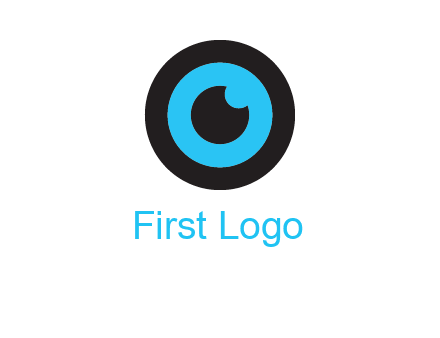 a round cartoon eye forming the letter O