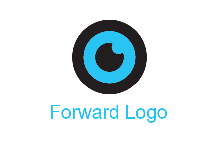 a round cartoon eye forming the letter O