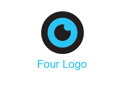 a round cartoon eye forming the letter O