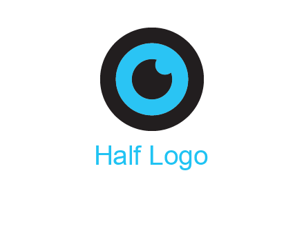 a round cartoon eye forming the letter O