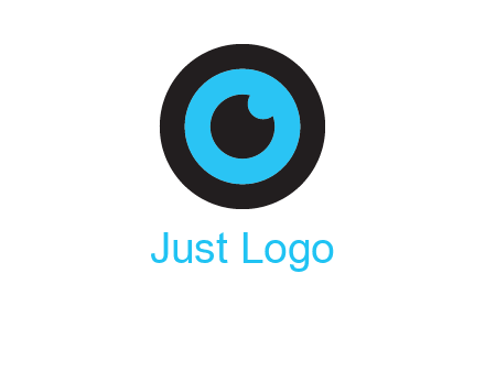 a round cartoon eye forming the letter O