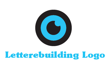 a round cartoon eye forming the letter O