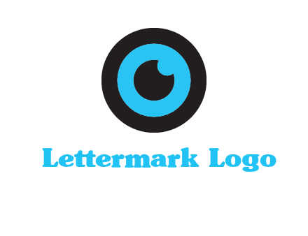 a round cartoon eye forming the letter O