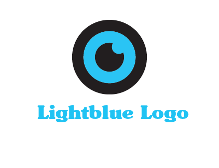 a round cartoon eye forming the letter O