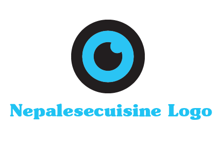 a round cartoon eye forming the letter O