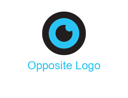 a round cartoon eye forming the letter O