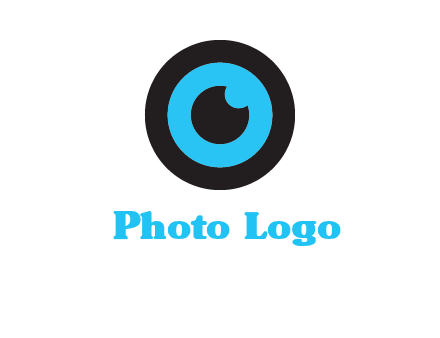 a round cartoon eye forming the letter O