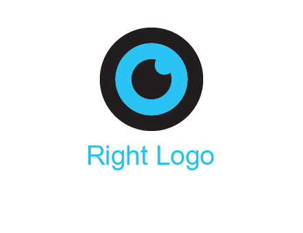 a round cartoon eye forming the letter O