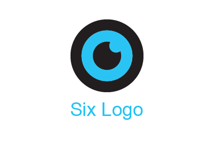 a round cartoon eye forming the letter O