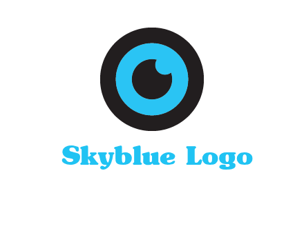 a round cartoon eye forming the letter O