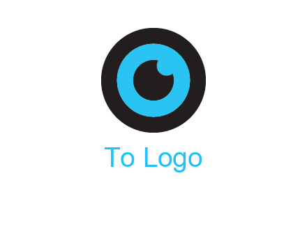 a round cartoon eye forming the letter O