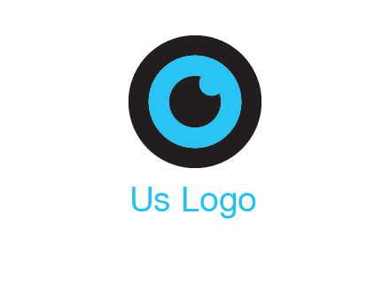 a round cartoon eye forming the letter O