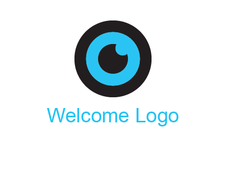 a round cartoon eye forming the letter O