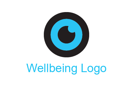a round cartoon eye forming the letter O