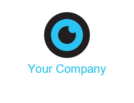 a round cartoon eye forming the letter O
