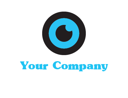 a round cartoon eye forming the letter O