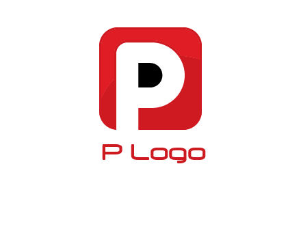 letter P inside a square with rounded corners
