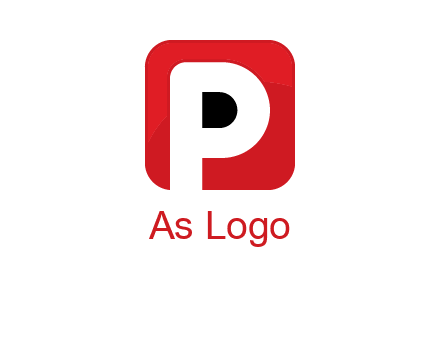 letter P inside a square with rounded corners