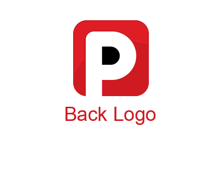 letter P inside a square with rounded corners