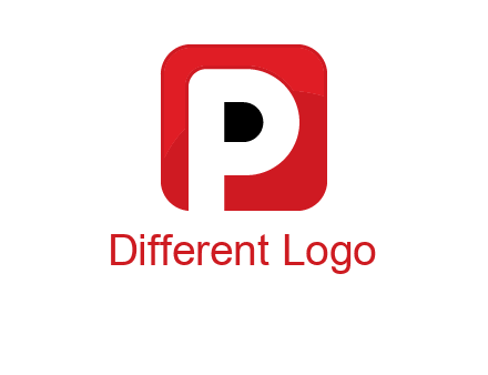 letter P inside a square with rounded corners