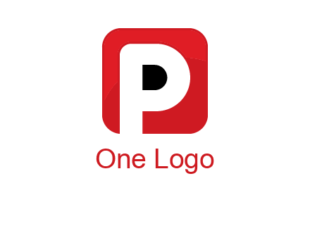 letter P inside a square with rounded corners