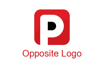 letter P inside a square with rounded corners