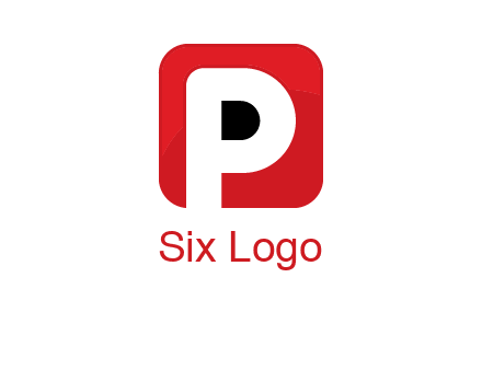 letter P inside a square with rounded corners