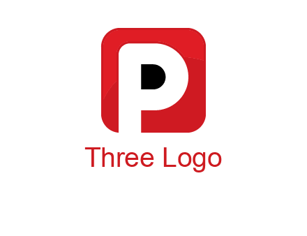 letter P inside a square with rounded corners