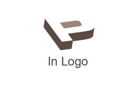negative spacing 3D letter P 
