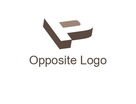 negative spacing 3D letter P 