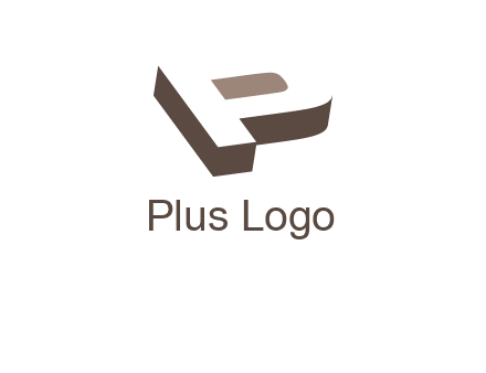 negative spacing 3D letter P 