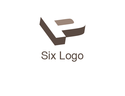 negative spacing 3D letter P 