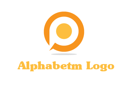 letter P inside O