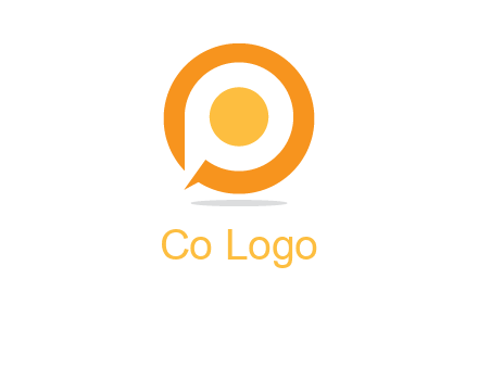 letter P inside O