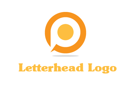 letter P inside O