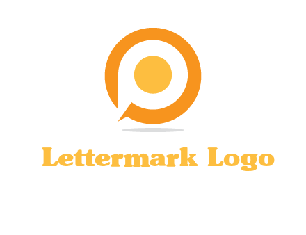 letter P inside O