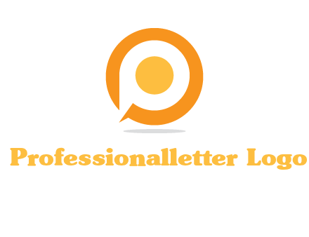 letter P inside O