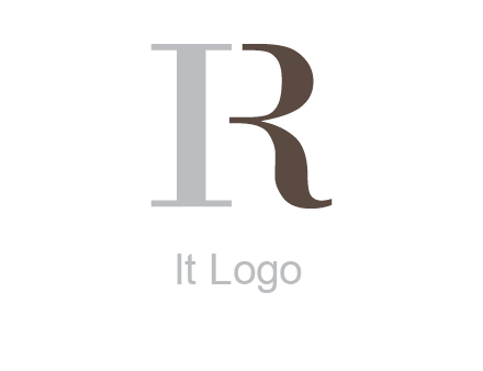 letters I and R joined togther