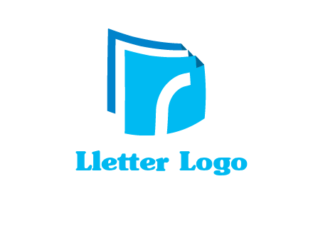 letter R on folded documents