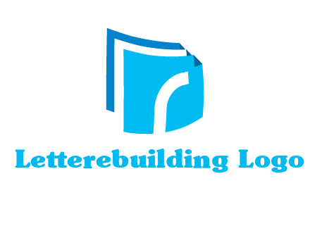 letter R on folded documents