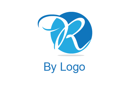 cursive letter R logo