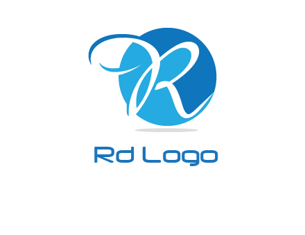 cursive letter R logo