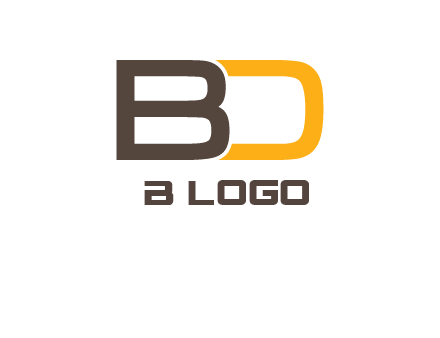 letter B joined with D