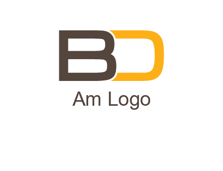letter B joined with D