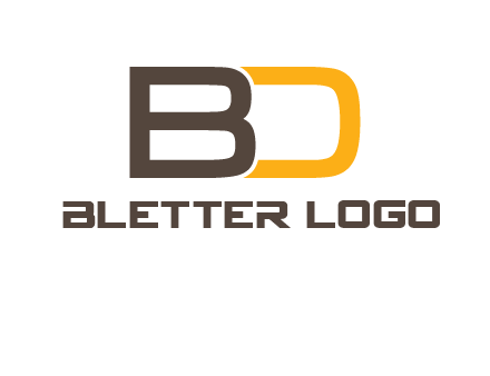 letter B joined with D