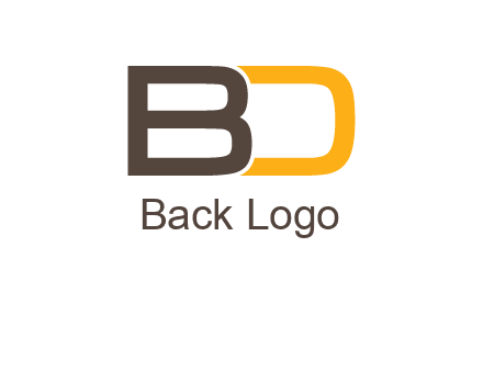 letter B joined with D