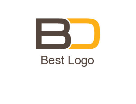 letter B joined with D